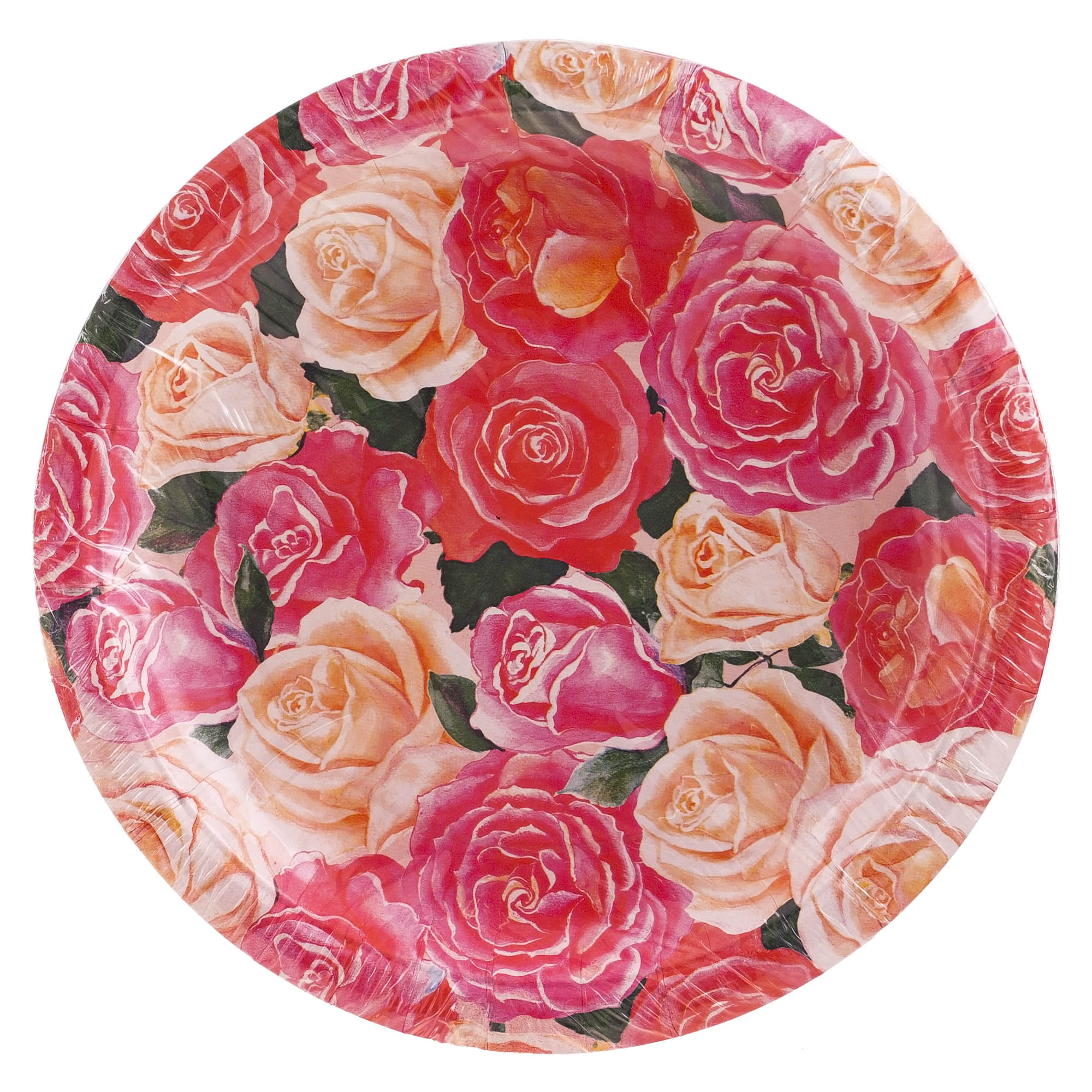Тарелка картон ламиниров розовый букет тарелка concordia мейсенский букет 19 см