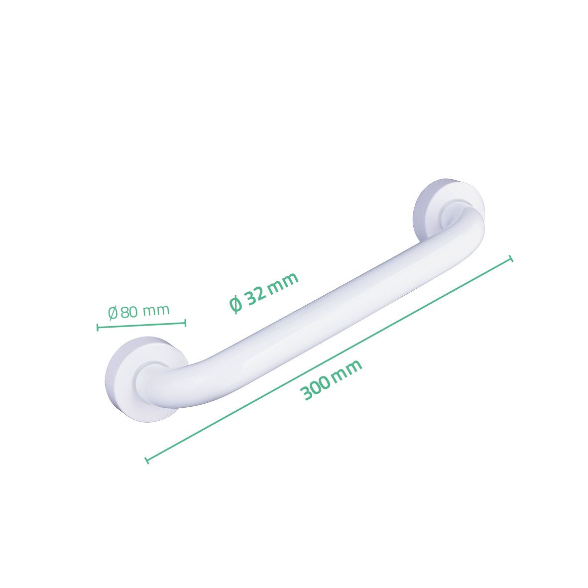 Поручень для ванны белый (30 см) Ridder поручень для ванны pro s 30 см белый