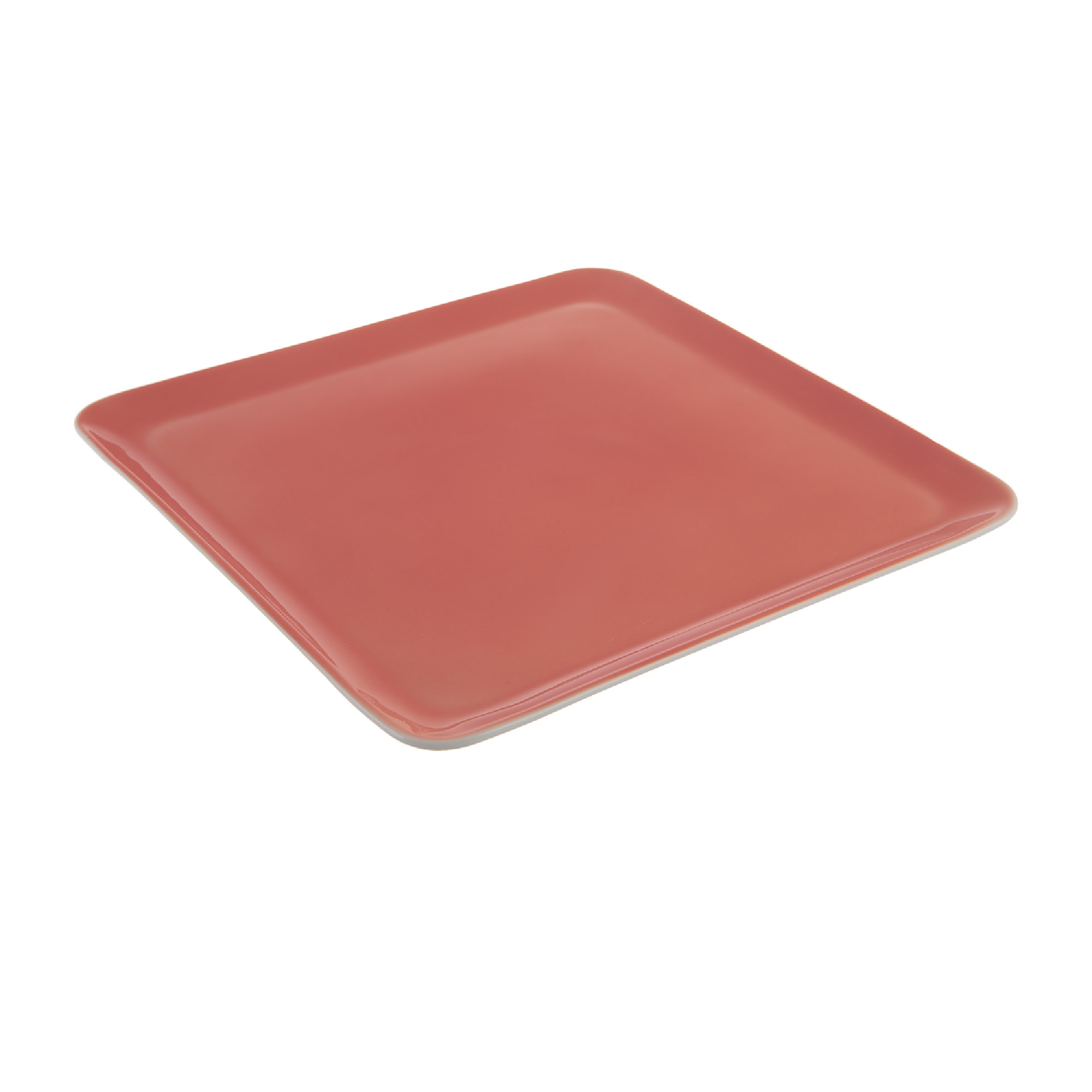 Тарелка квадратная La Rose des Sables Yaka 25 см розовый тарелка квадратная wilmax sandstone фарфор 17х17 см