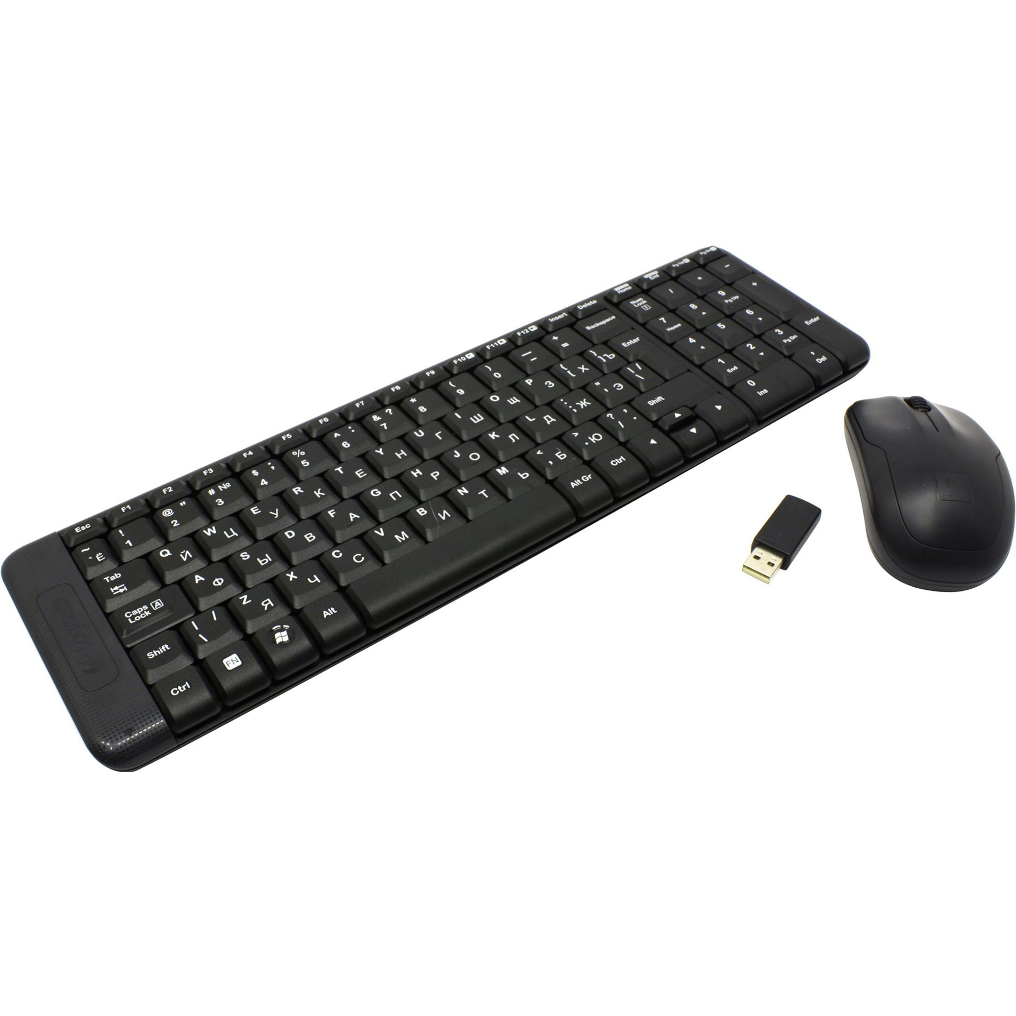 Комплект клавиатура + мышь Logitech Wireless Desktop MK220 комплект клавиатура мышь logitech mk120 desktop black usb 920 002561