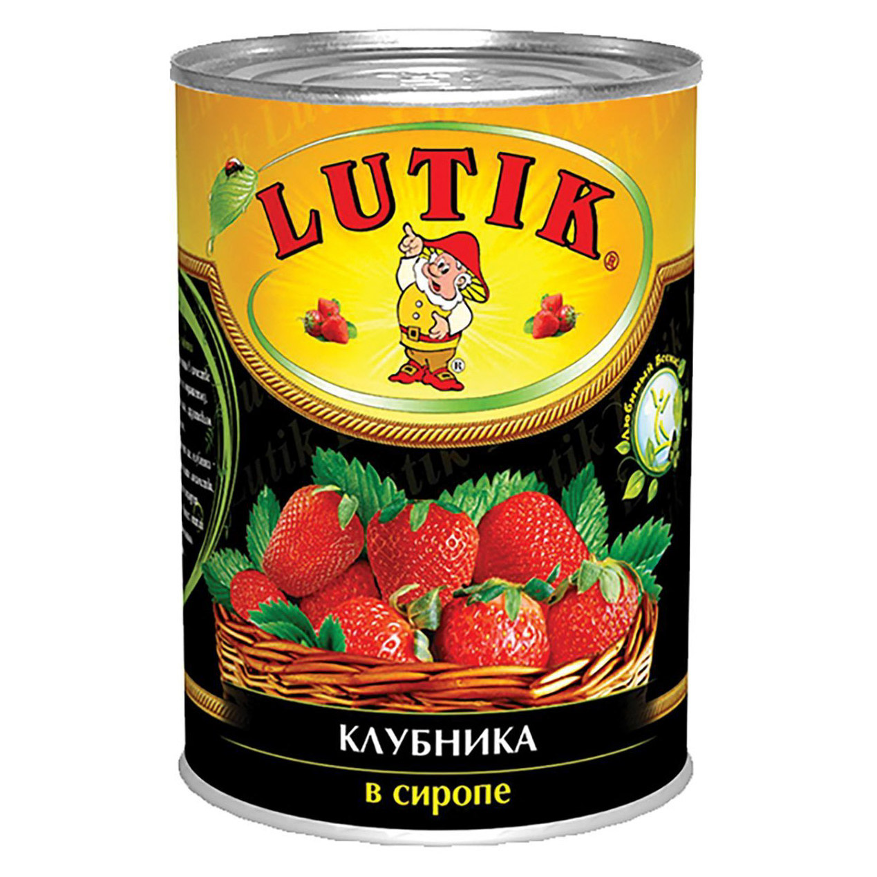 Клубника Lutik в сиропе 425 мл персики lutik очищенные половинкам в сиропе 425мл