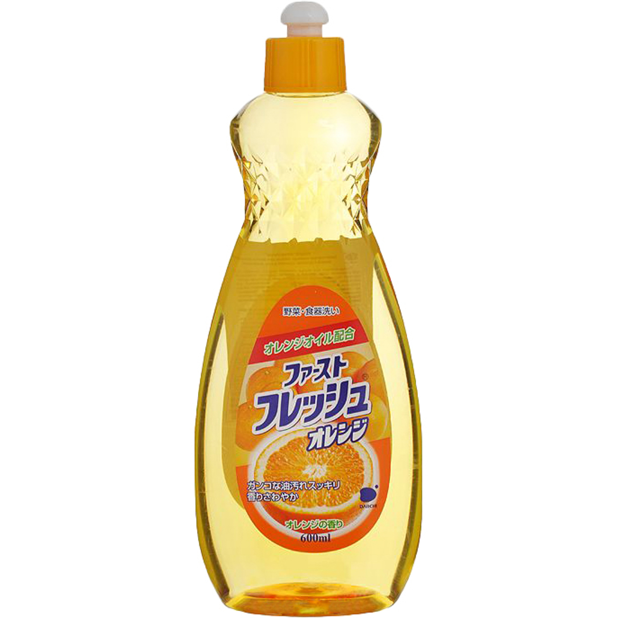 Жидкость для мытья посуды Daiichi Funs Свежий апельсин 600 мл спрей чистящий для дома funs на основе пищевой соды 400 мл