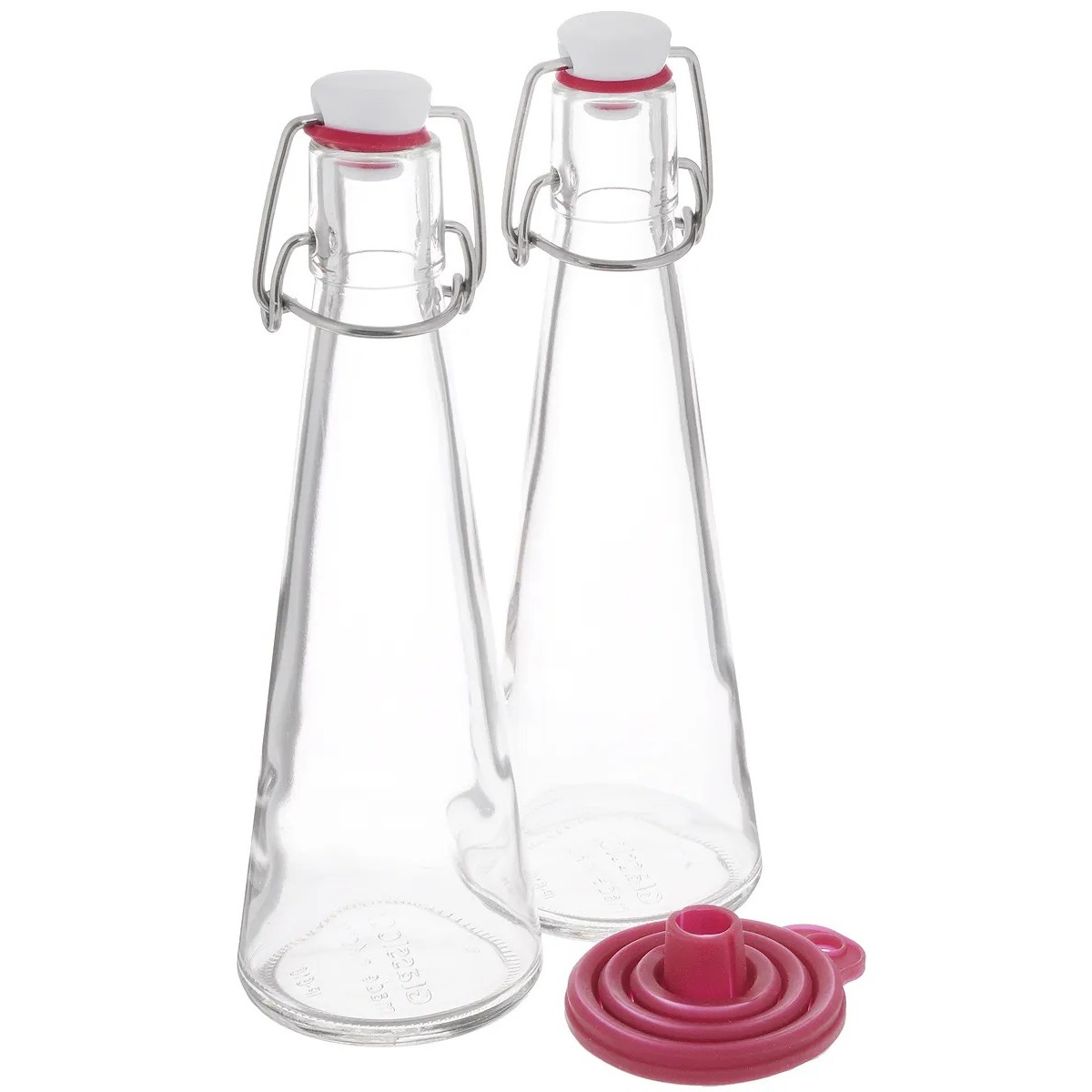 Набор бутылок Glasslock ig-662 для жидких продуктов с воронкой 0,25 л 2 шт набор емкостей для хранения продуктов tomorrow s kitchen