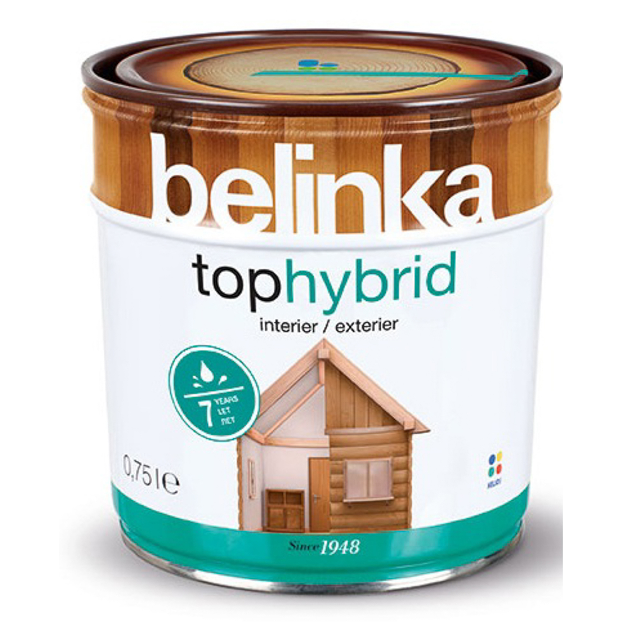 Пропитка Belinka tophybrid  0.75 темный орех пропитка belinka tophybrid 2 5 л бес ная