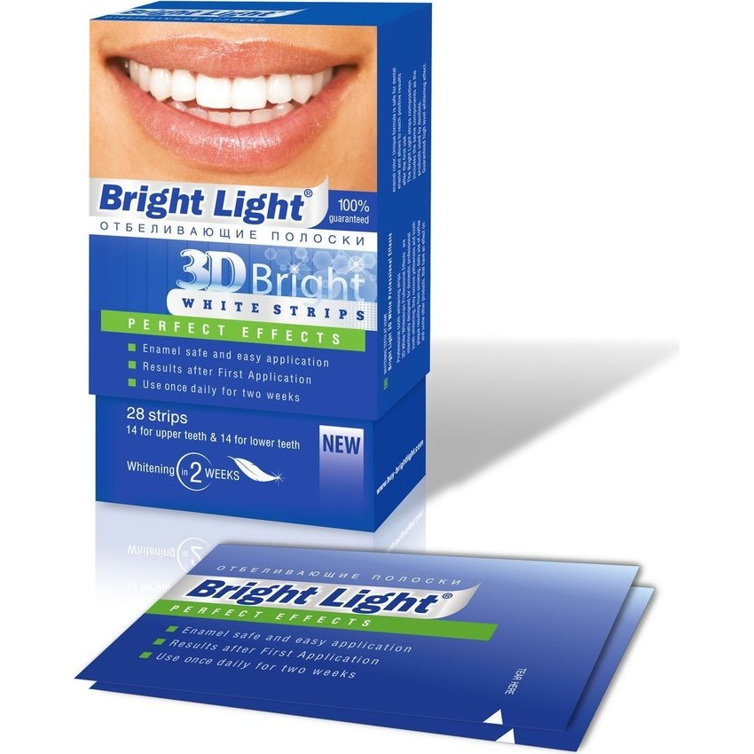 Полоски отбеливающие Bright light для зубов white glo полоски отбеливающие bright nights 6