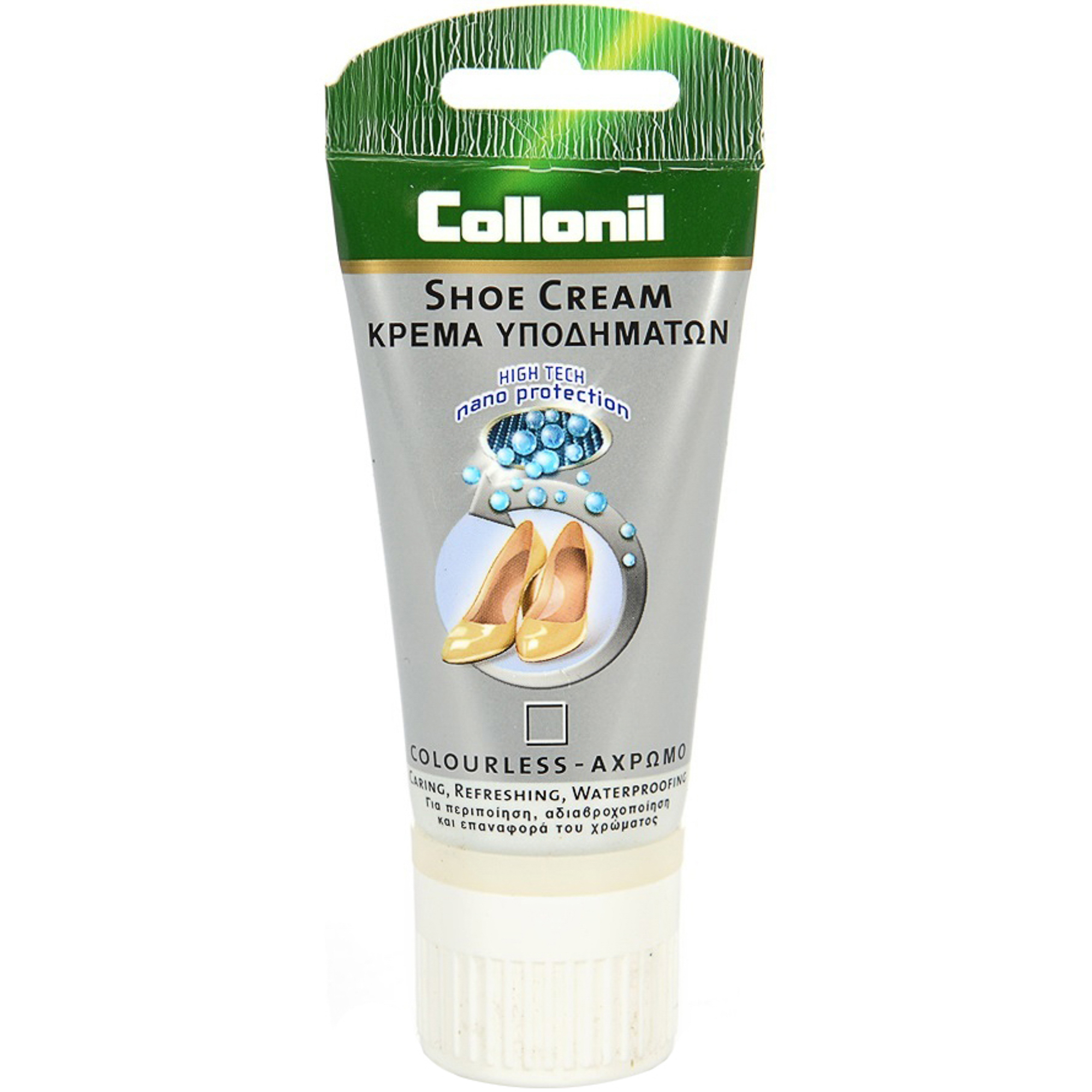 Крем Collonil Nano Protection Shoe Cream водоотталкивающий бесцветный 50 мл крем collonil silicon polish нейтральный 75 мл