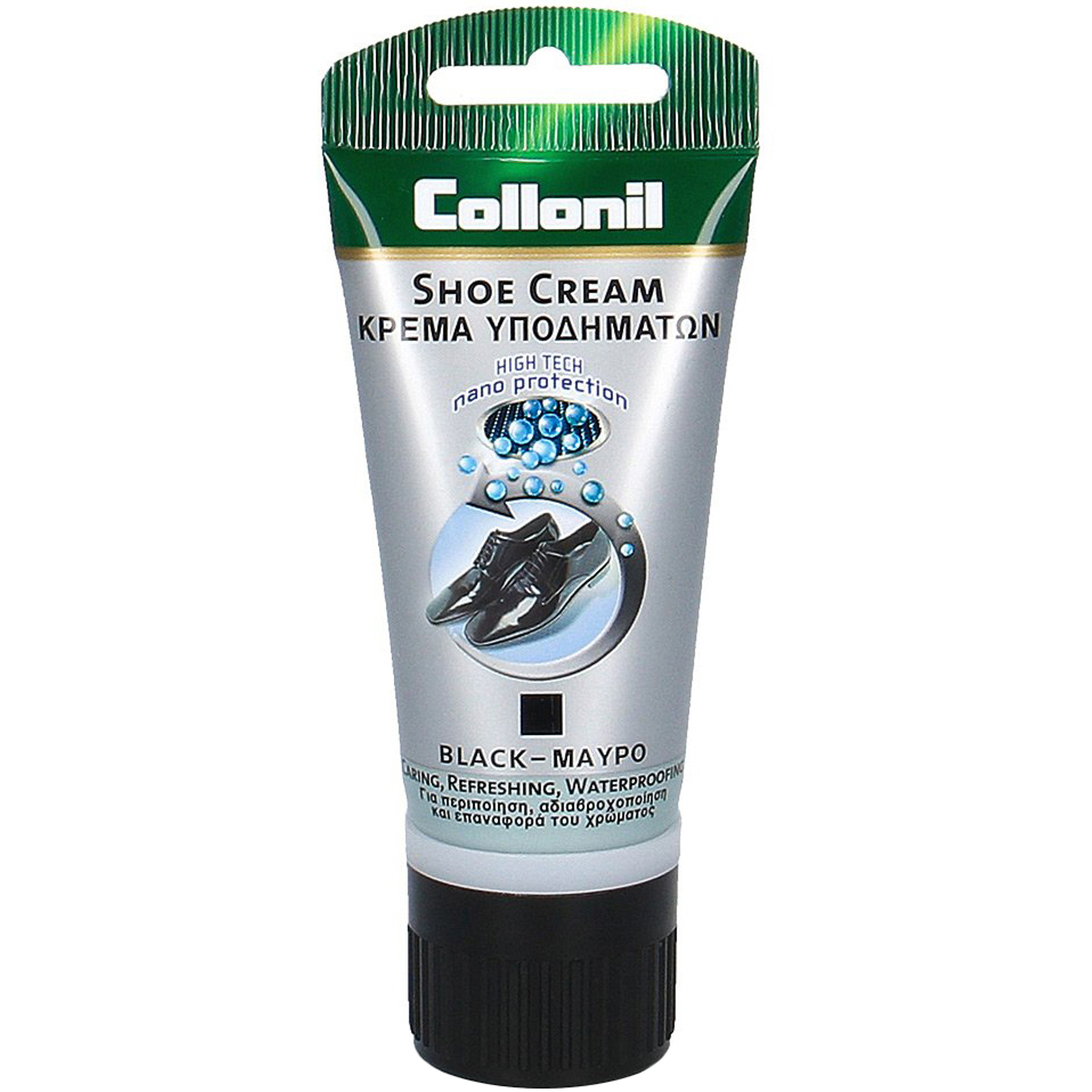Крем Collonil Nano Protection Shoe Cream водоотталкивающий черный 50 мл крем collonil silicon polish нейтральный 75 мл