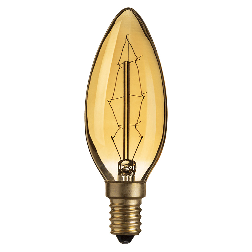 Лампа накаливания винтажная Navigator свеча 40Вт цоколь E14 лампа накаливания винтажная navigator свеча витая 40вт цоколь e14