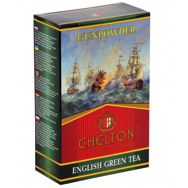 чай chelton the noble house благородный дом черный и зеленый с саусепом 200 г Чай зеленый Chelton Gunpowder Английский, 100 г