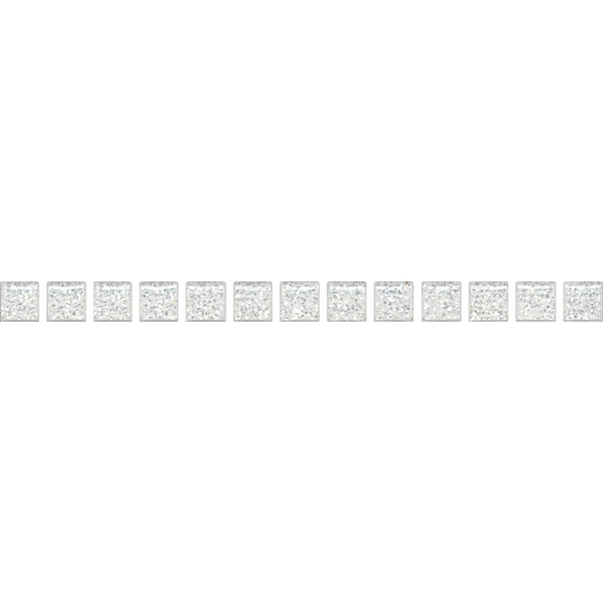 Бордюр Kerama Marazzi Бисер белый серебро 1,4x20 см POD001