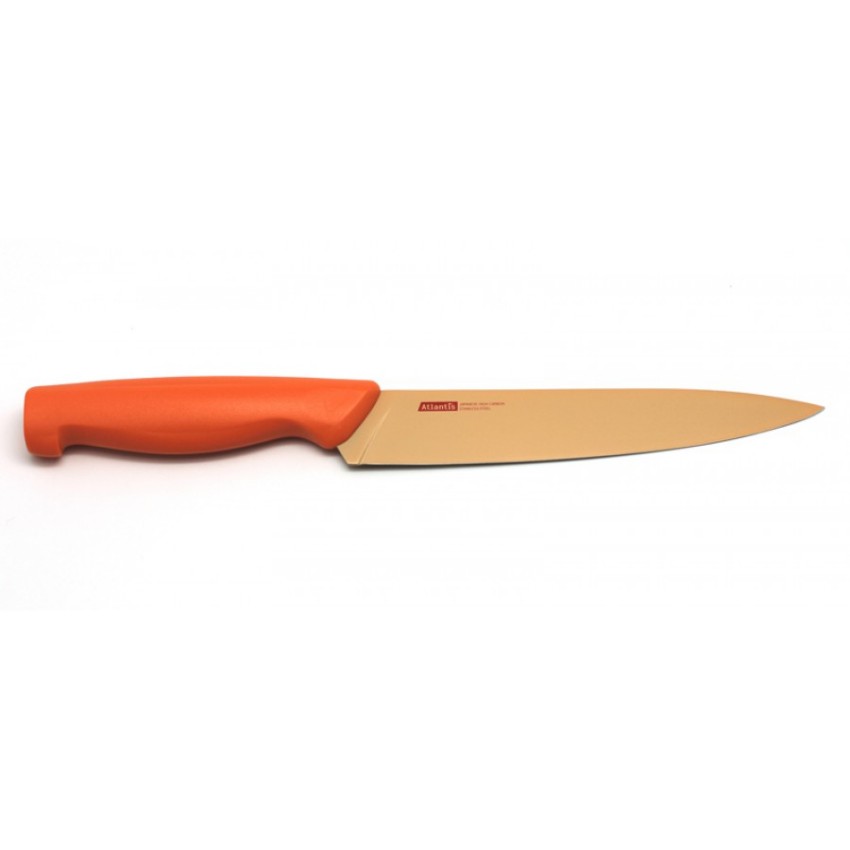 Нож для нарезки Atlantis Microban 7S-O 17,5 см оранжевый