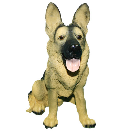 Фигура садовая Собака овчарка н-33 Тпк полиформ фигура садовая собака йорк с щенками h30 см