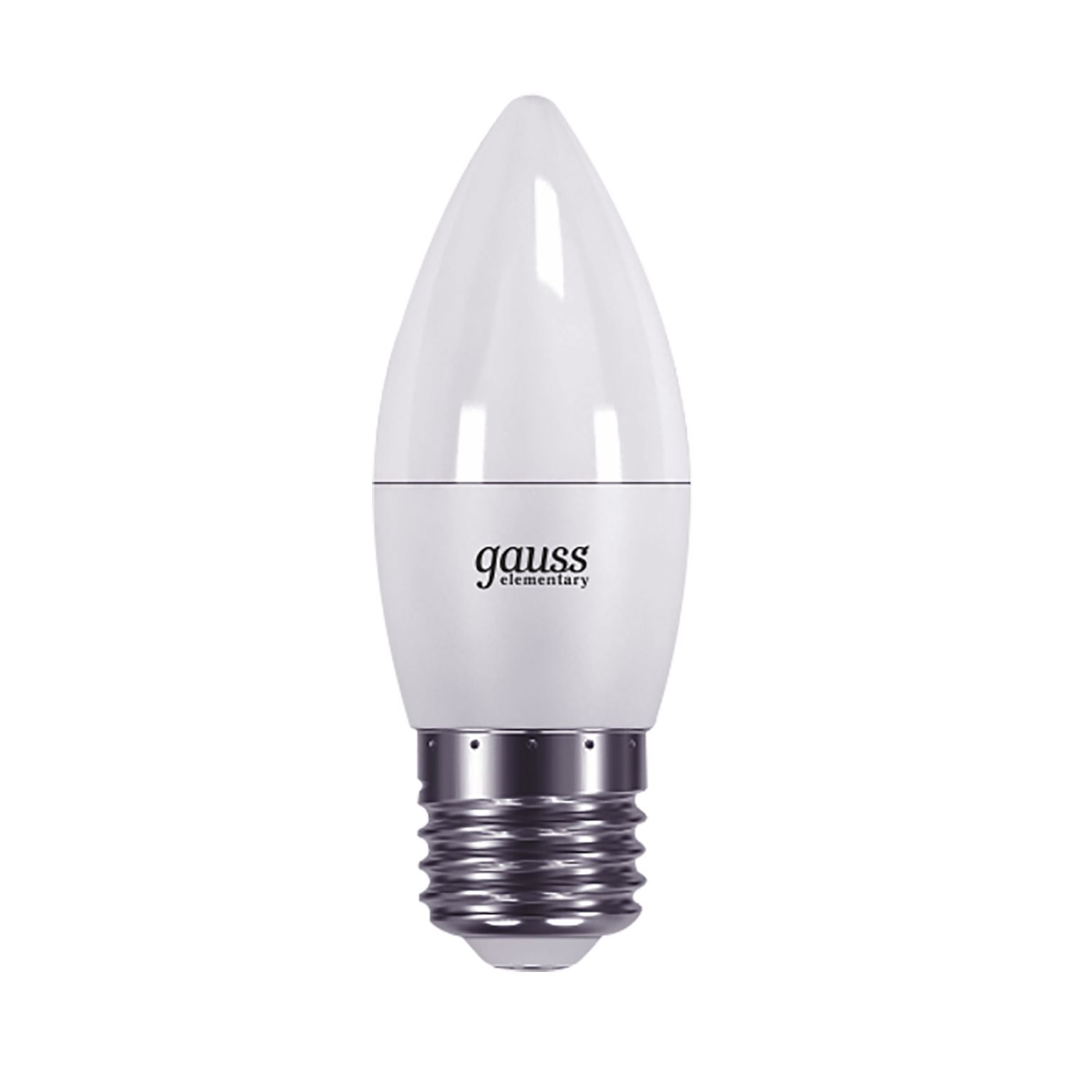 Gauss LED Elementary Candle 6W E27 3000K 1/10/50 Вид№2