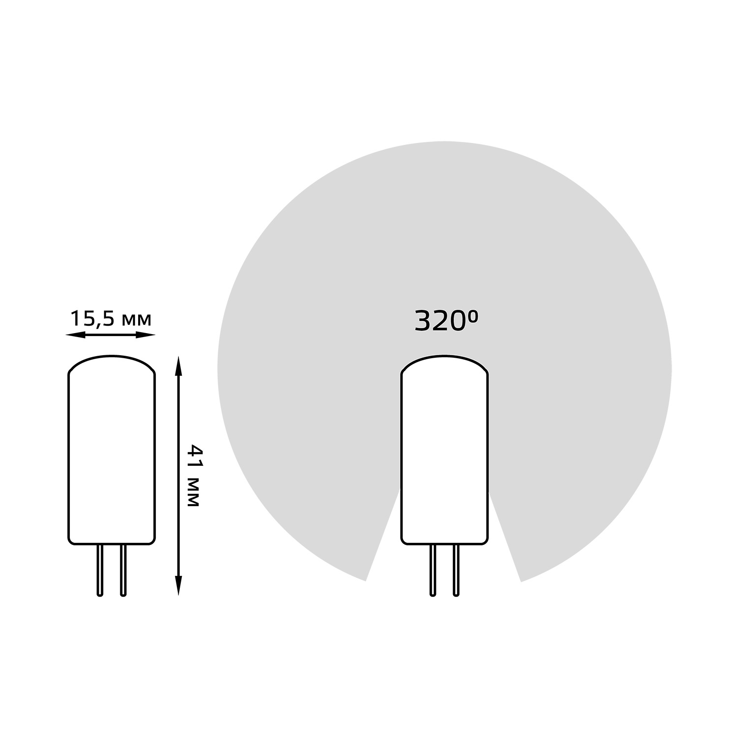 Лампа Gauss LED G4 12V 3W 240lm 4100K силикон 1/20/200 Вид№3