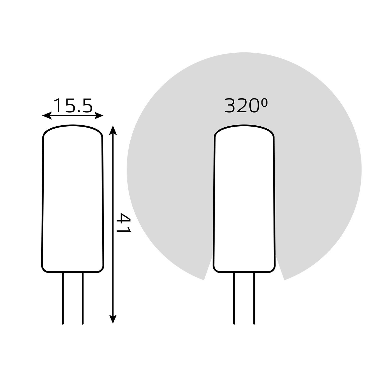 Лампа Gauss LED G4 AC150-265V 3W 230lm 2700K силикон 1/20/200 Вид№6