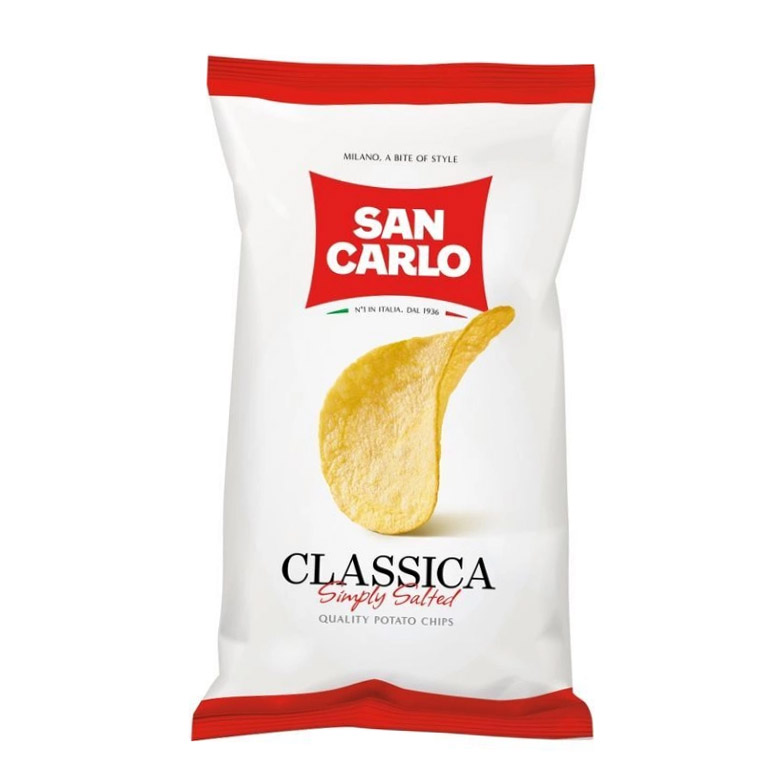 Чипсы картофельные San Carlo Piu Gusto Классика 50 г чипсы dr snack картофельные оригинальные 160 г