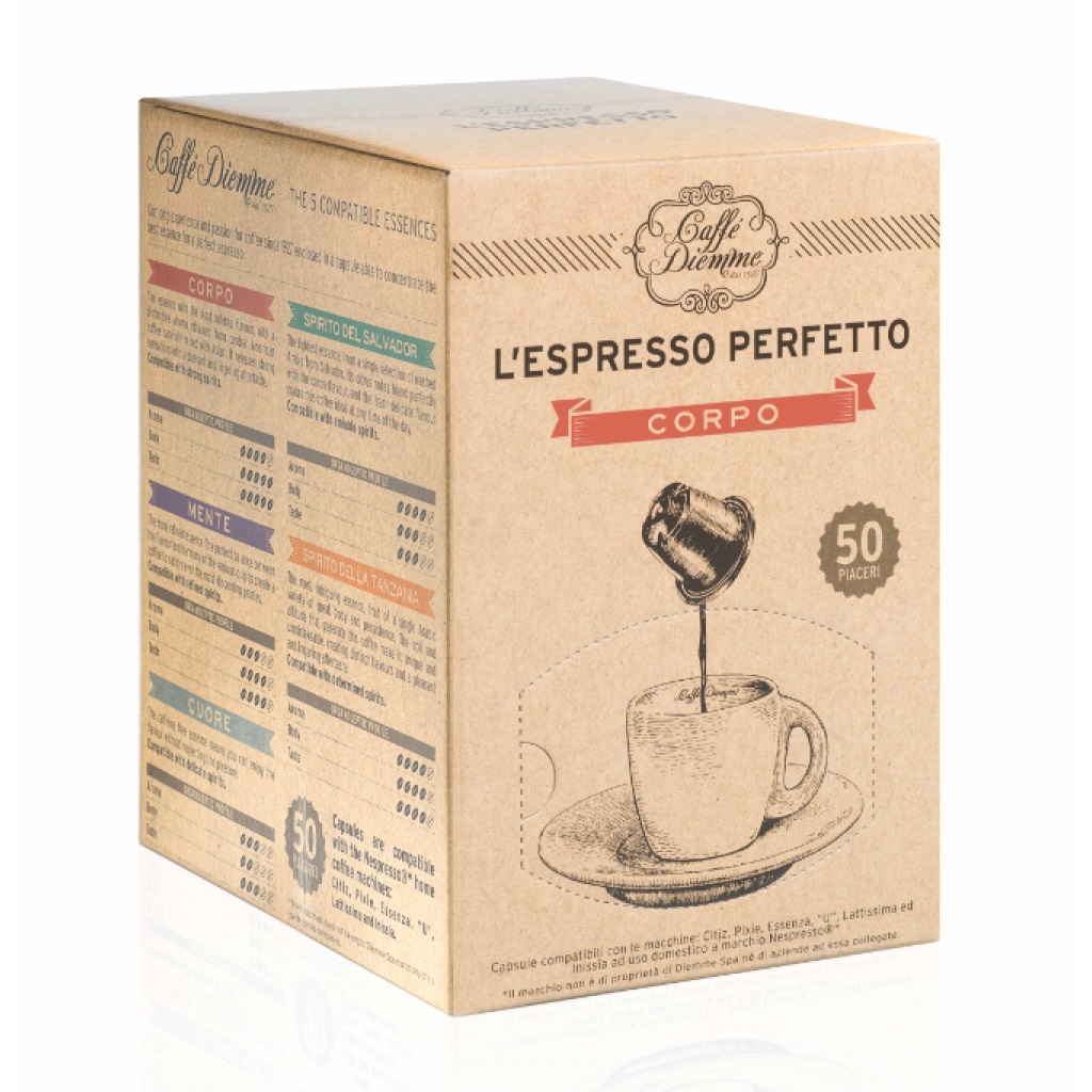 Кофе в капсулах Diemme Caffe Corpo 50 шт кофе в капсулах l or espresso ristretto 10х52 г