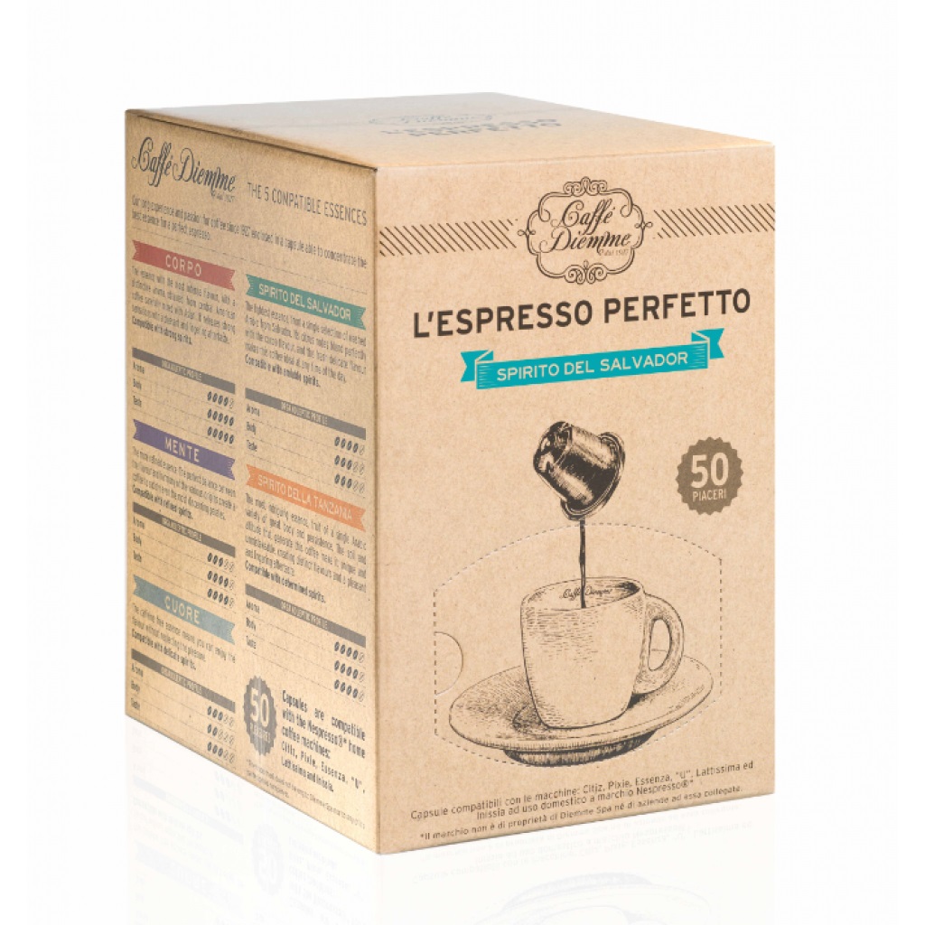 Кофе в капсулах Diemme Caffe Spirito del Salvador 50 шт кофе absolut espresso 16 капсул х 6 гр