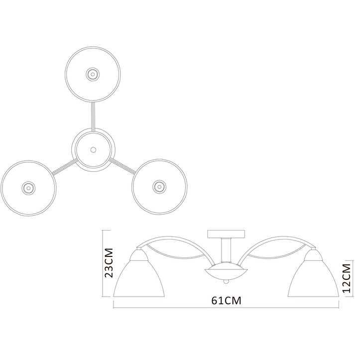 Светильник потолочный ARTELamp A1298PL-3CC Вид№4