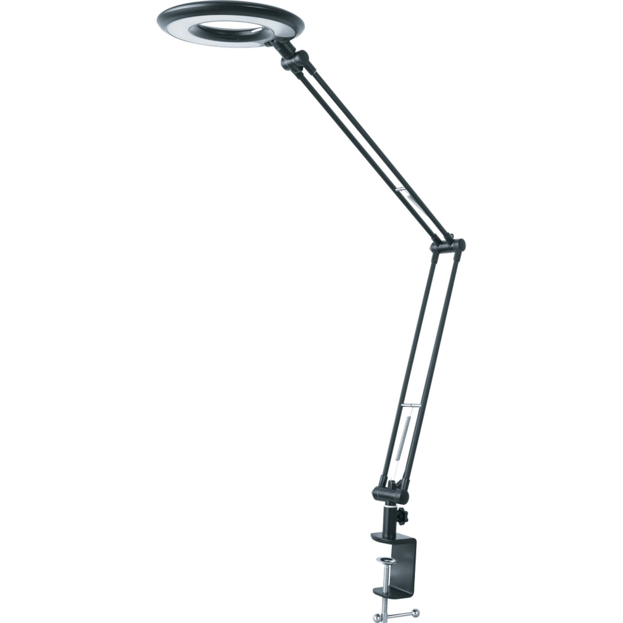 лампа настольная светодиодная с креплением к столу на струбцине