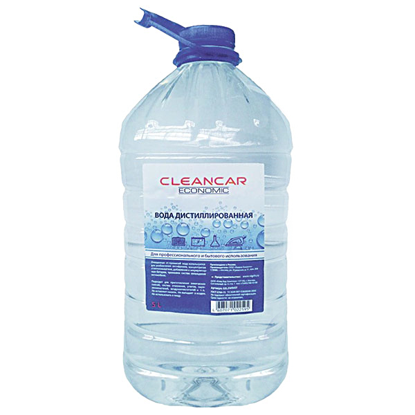 Вода дистиллированная NIGRIN Cleancar 5 литров набор автомобилиста cleancar premium