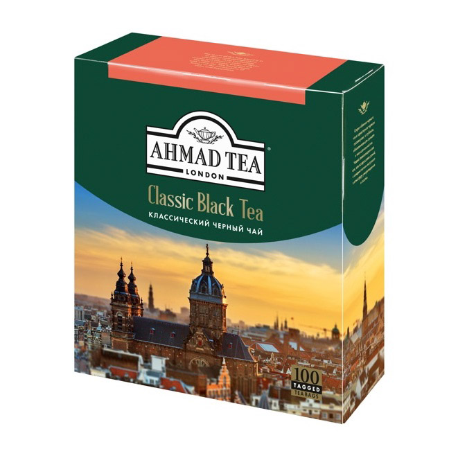 Чай Ahmad Tea Classic Black 100 пакетиков кофе растворимый 3 в 1 петровская слобода пломбир 18 г 25 пакетиков