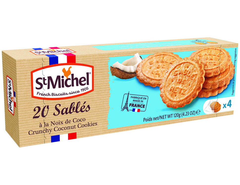 Печенье StMichel Кокосовое, 120 г цена и фото