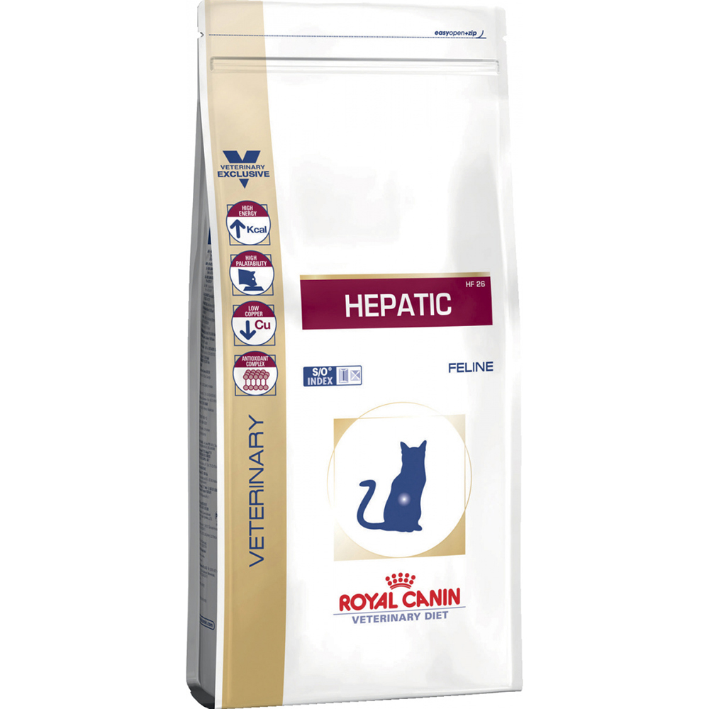 Корм для кошек Royal Canin Vet Diet Hepatic HF26 при заболеваниях печени 2 кг royal canin indoor облегченный сухой корм для взрослых домашних и малоактивных кошек 400 гр