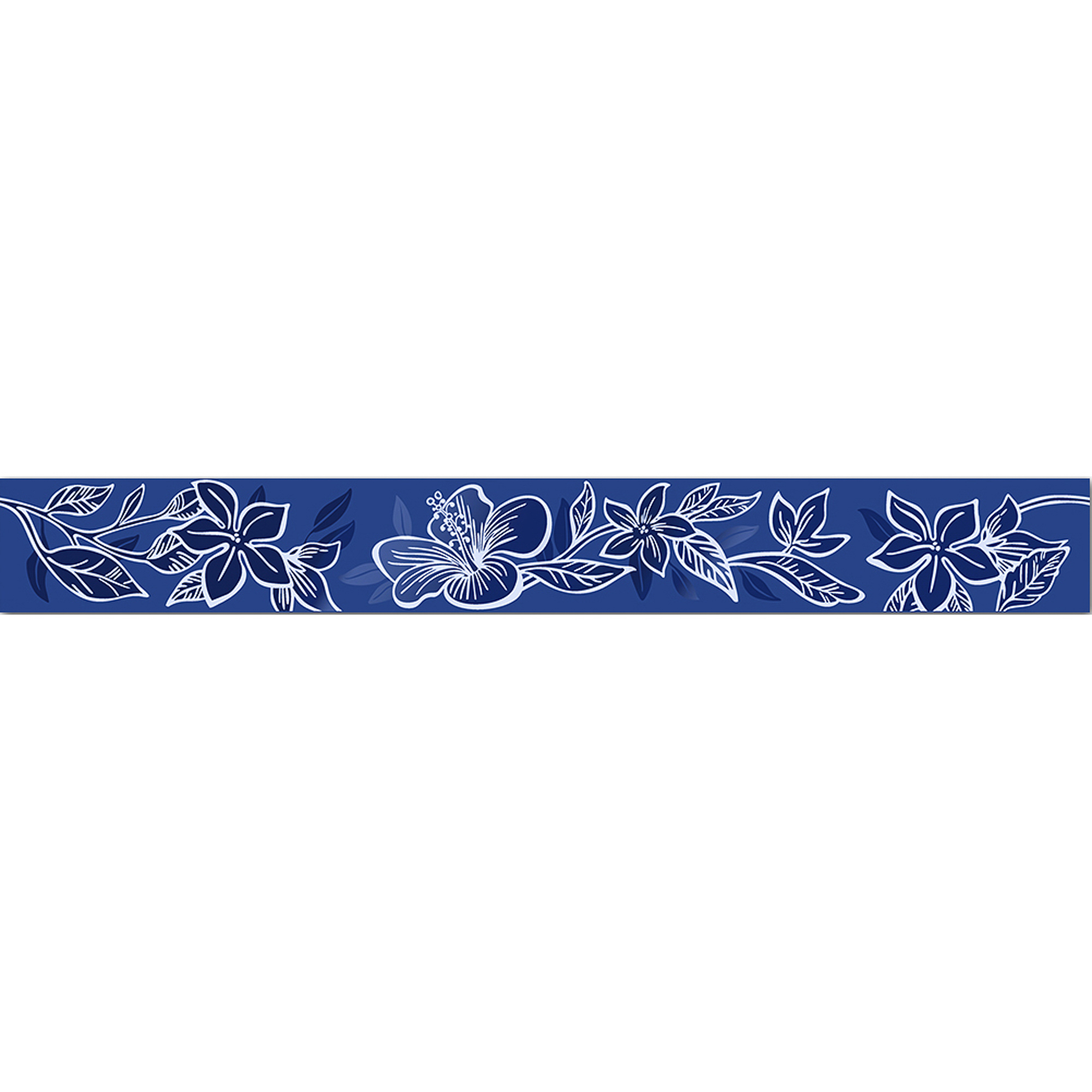 Бордюр Kerlife Elissa Blu Fiore 50,5x6,2 см панно kerlife elissa blu fiore 40 2x50 5 см