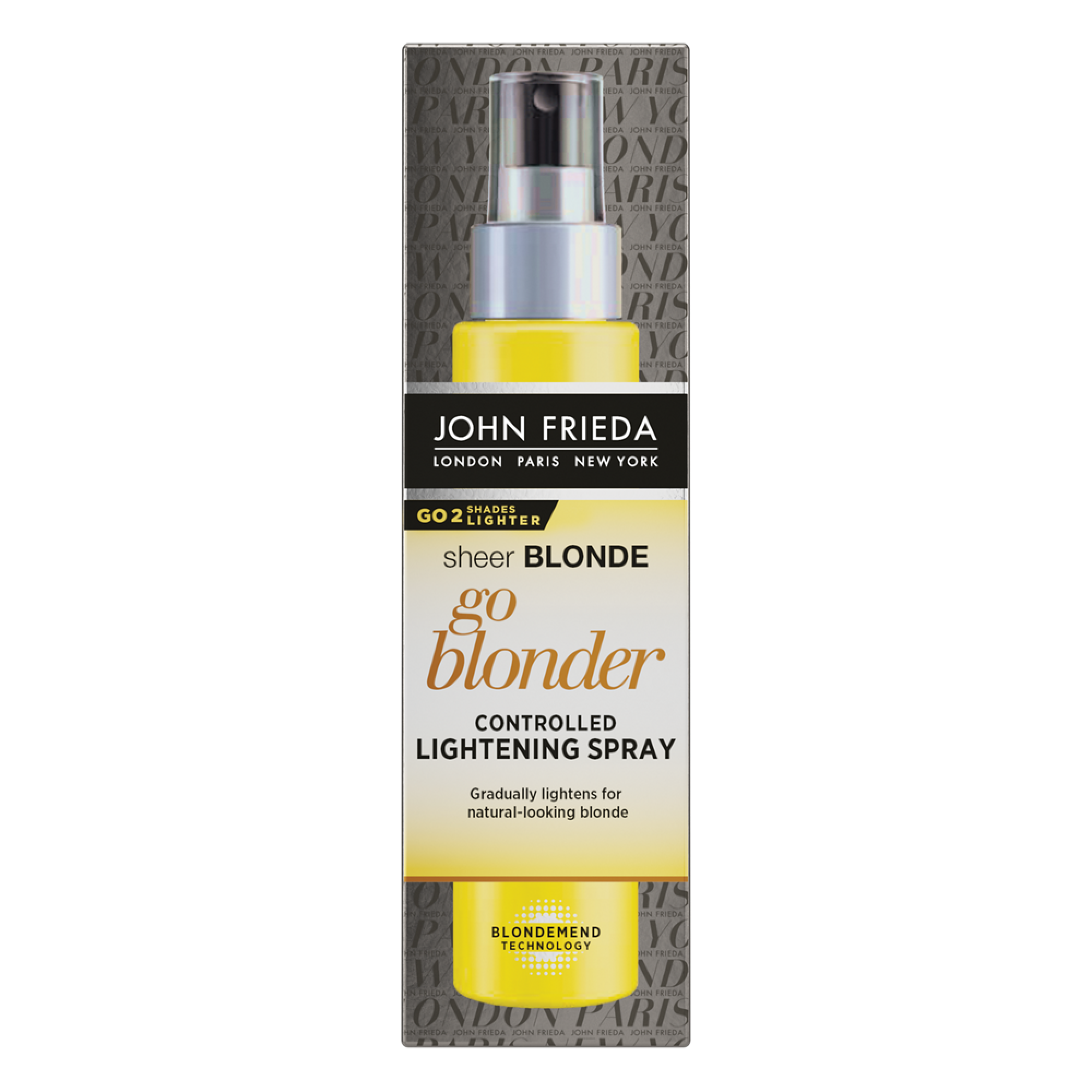 John frieda go. John Frieda осветляющий спрей. John Frieda Sheer blonde go blonder Lightening Spray. Спрей John Frieda Sheer blonde go blonder. John Frieda go blonder спрей.