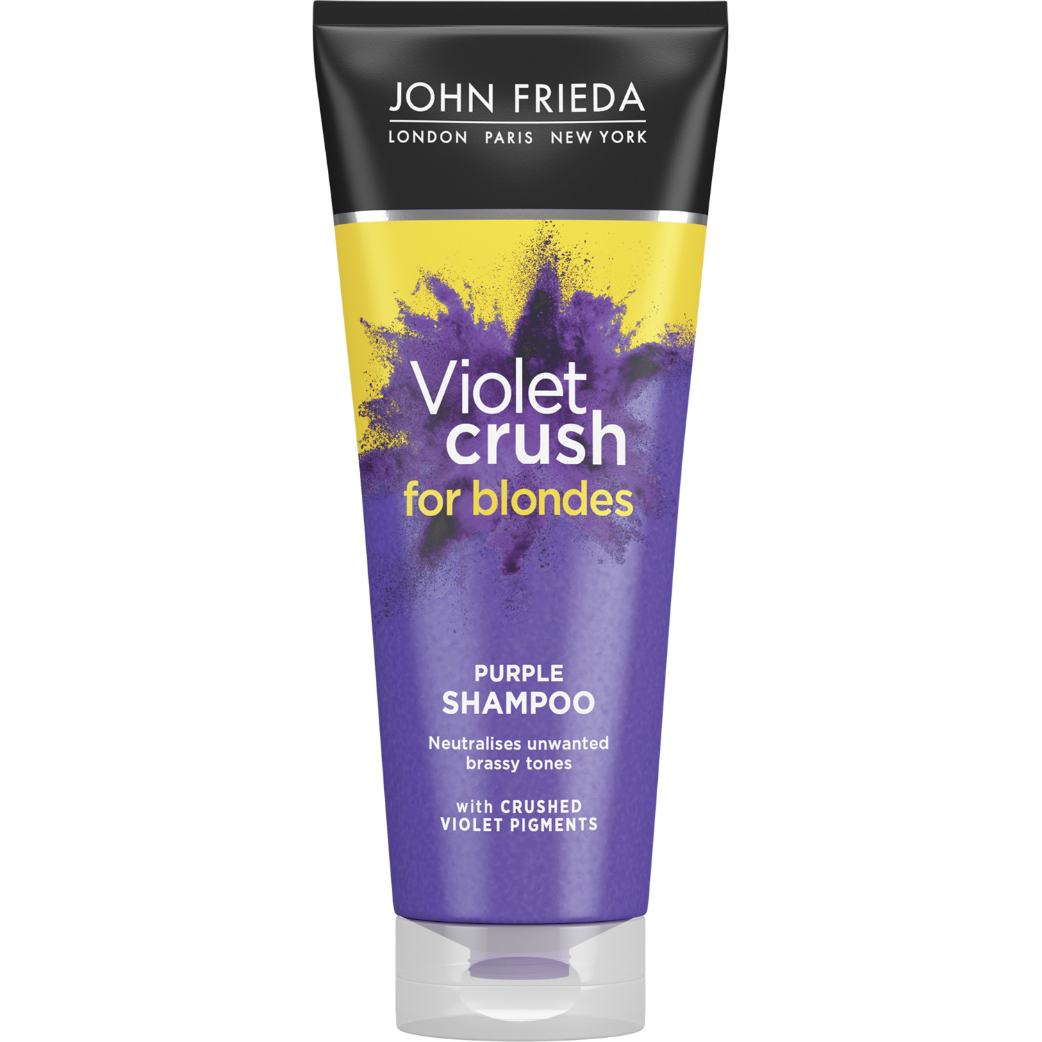 Шампунь для нейтрализации желтизны светлых волос John Frieda Violet Crush с фиолетовым пигментом 250 мл шампунь кератин для интенсивного восстановления волос 400мл