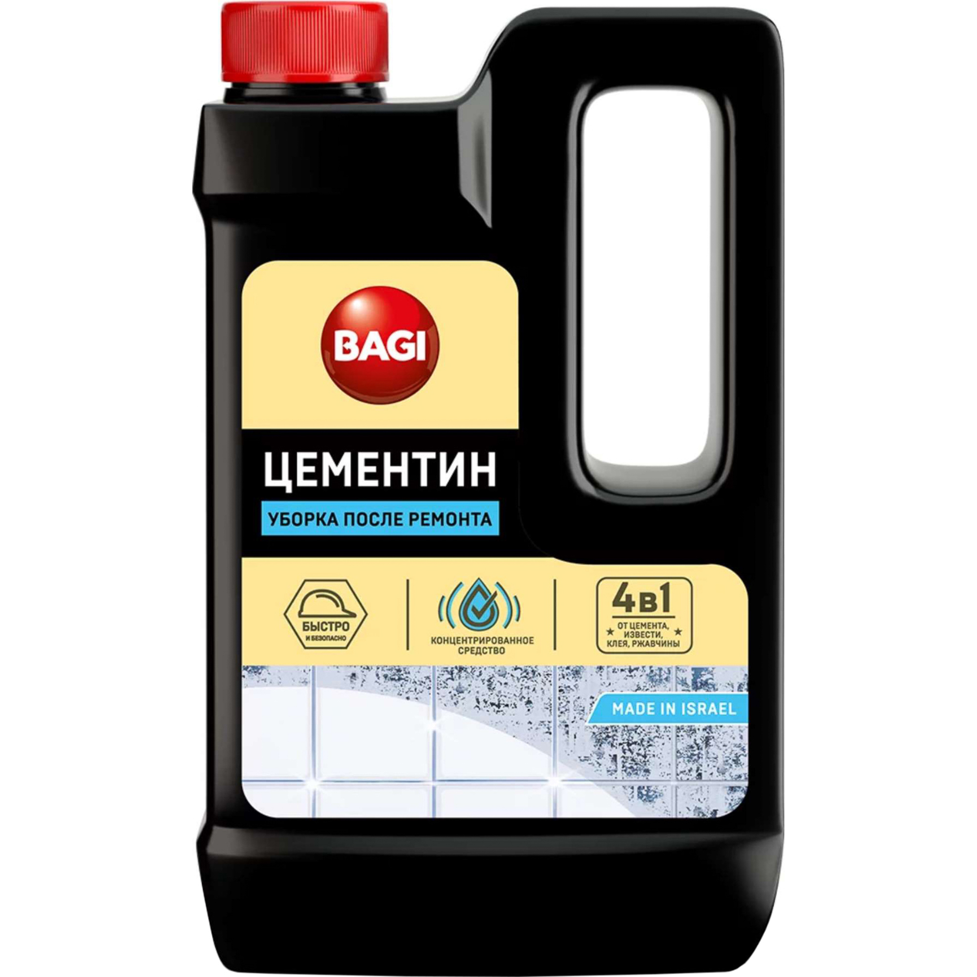 Чистящее средство Bagi Цементин 0,5 л чистящее средство bagi classic шуманит для чистки ванн унитазов сантехники 400 мл