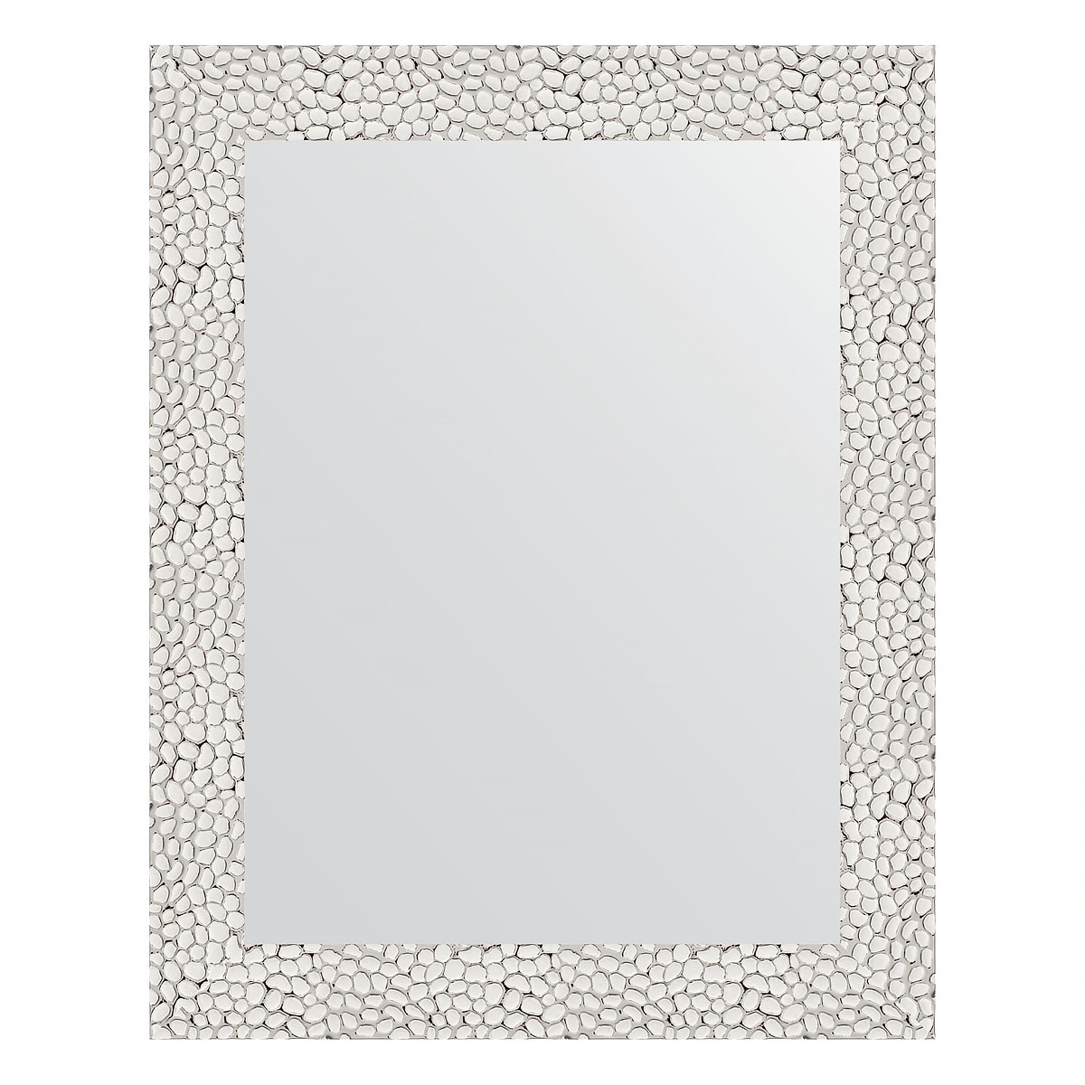Зеркало в багетной раме Evoform чеканка белая 46 мм 38х48 см зеркало в багетной раме evoform чеканка серебряная 90 мм 80х140 см