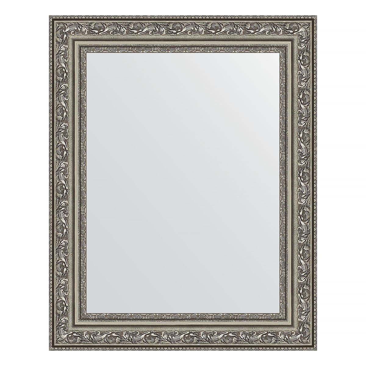 Зеркало в багетной раме Evoform виньетка состаренное серебро 56 мм 40х50 см зеркало в багетной раме evoform травленое серебро 59 мм 54х104 см