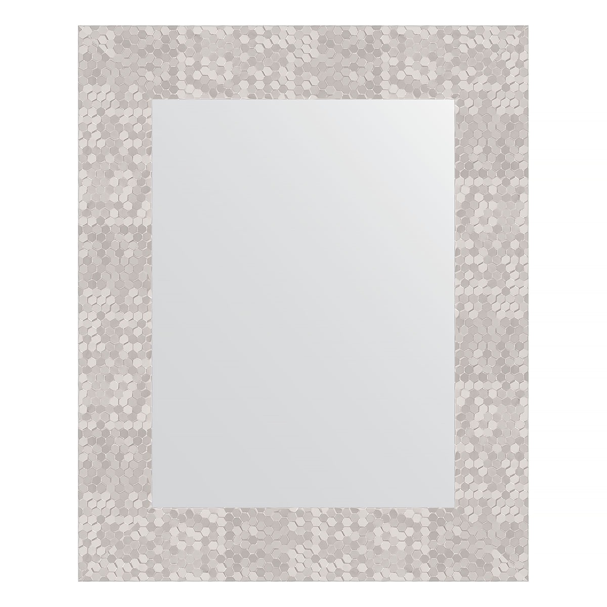 Зеркало в багетной раме Evoform соты алюминий 70 мм 43х53 см