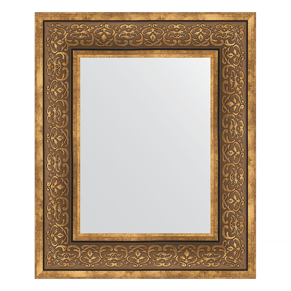 Зеркало в багетной раме Evoform вензель бронзовый 101 мм 49х59 см зеркало 49х59 см травленая бронза evoform exclusive by 3368