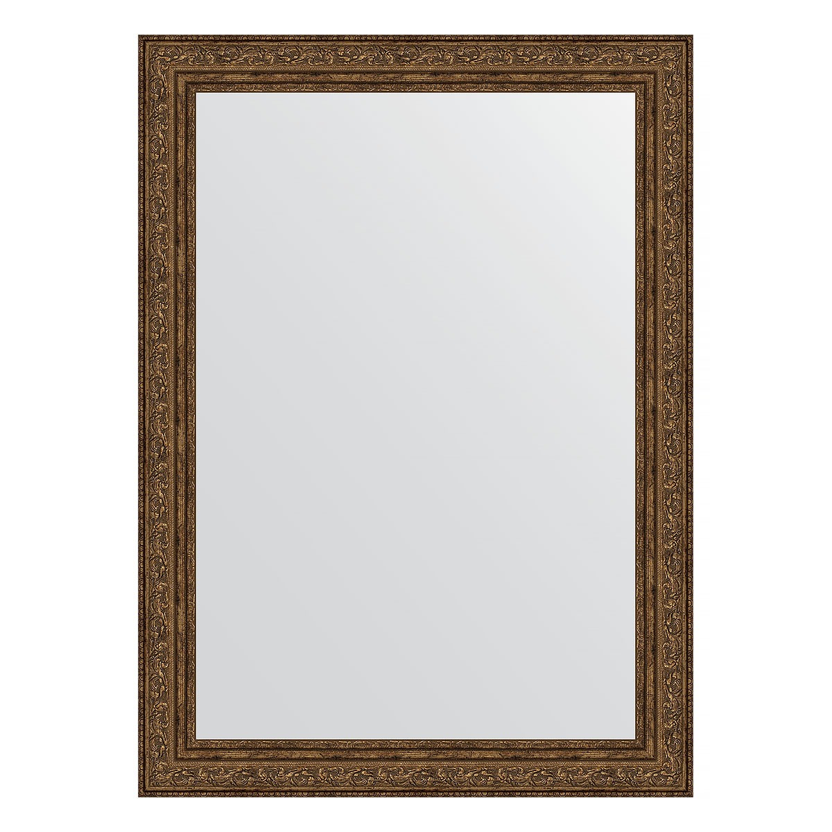 Зеркало в багетной раме Evoform виньетка состаренная бронза 56 мм 54х74 см зеркало с фацетом в багетной раме evoform виньетка бронзовая 85 мм 75х165 см