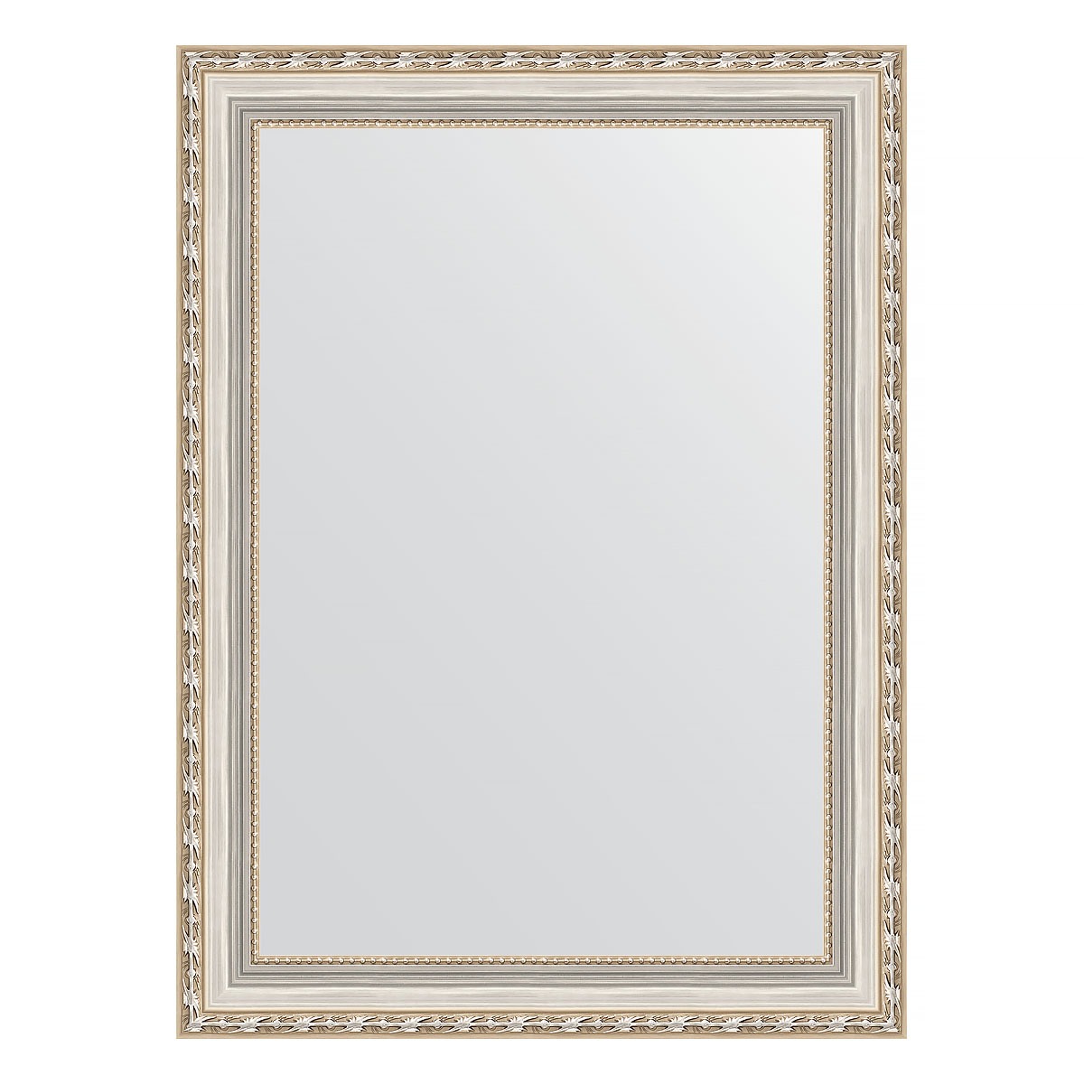 Зеркало в багетной раме Evoform версаль серебро 64 мм 55х75 см