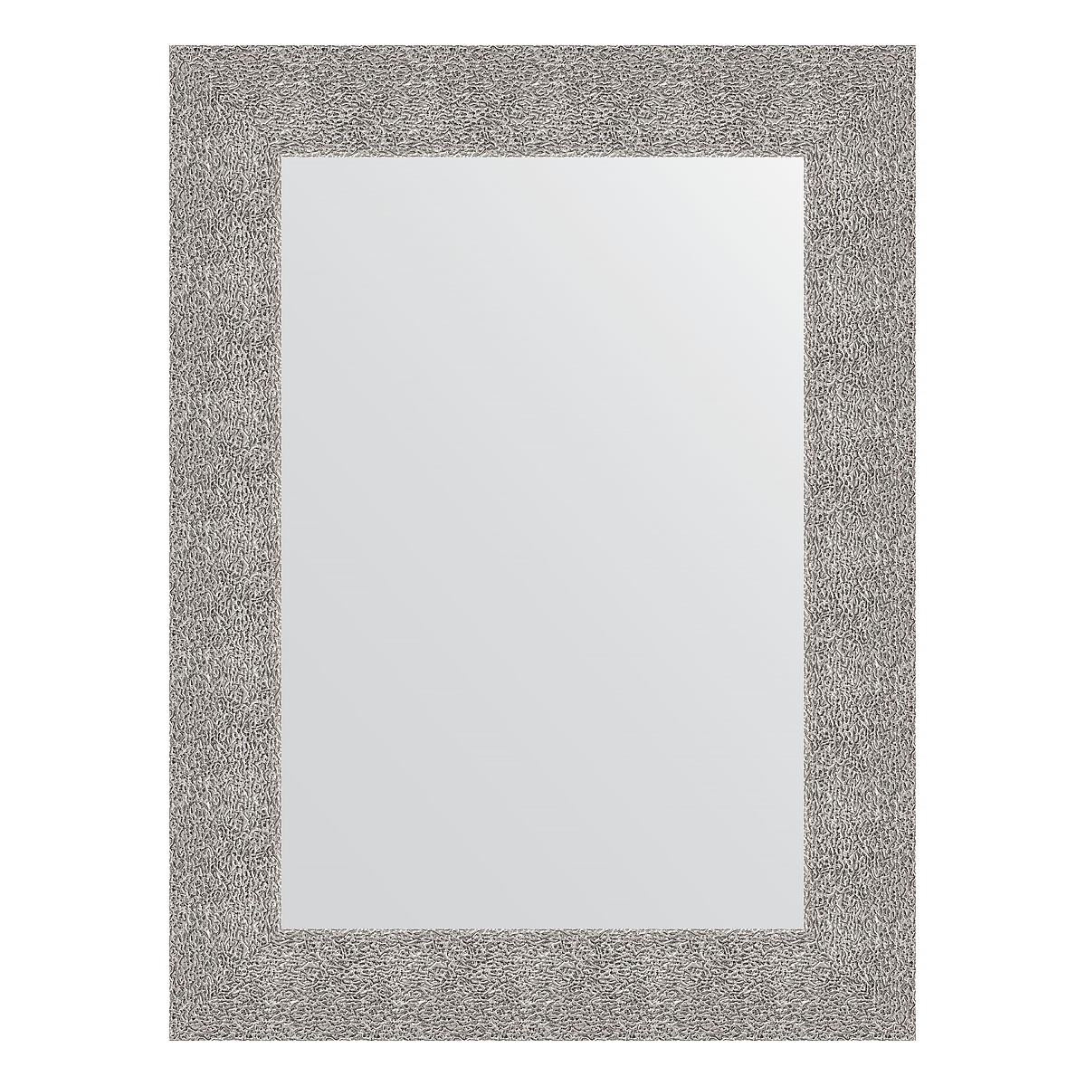 Зеркало в багетной раме Evoform чеканка серебряная 90 мм 60х80 см