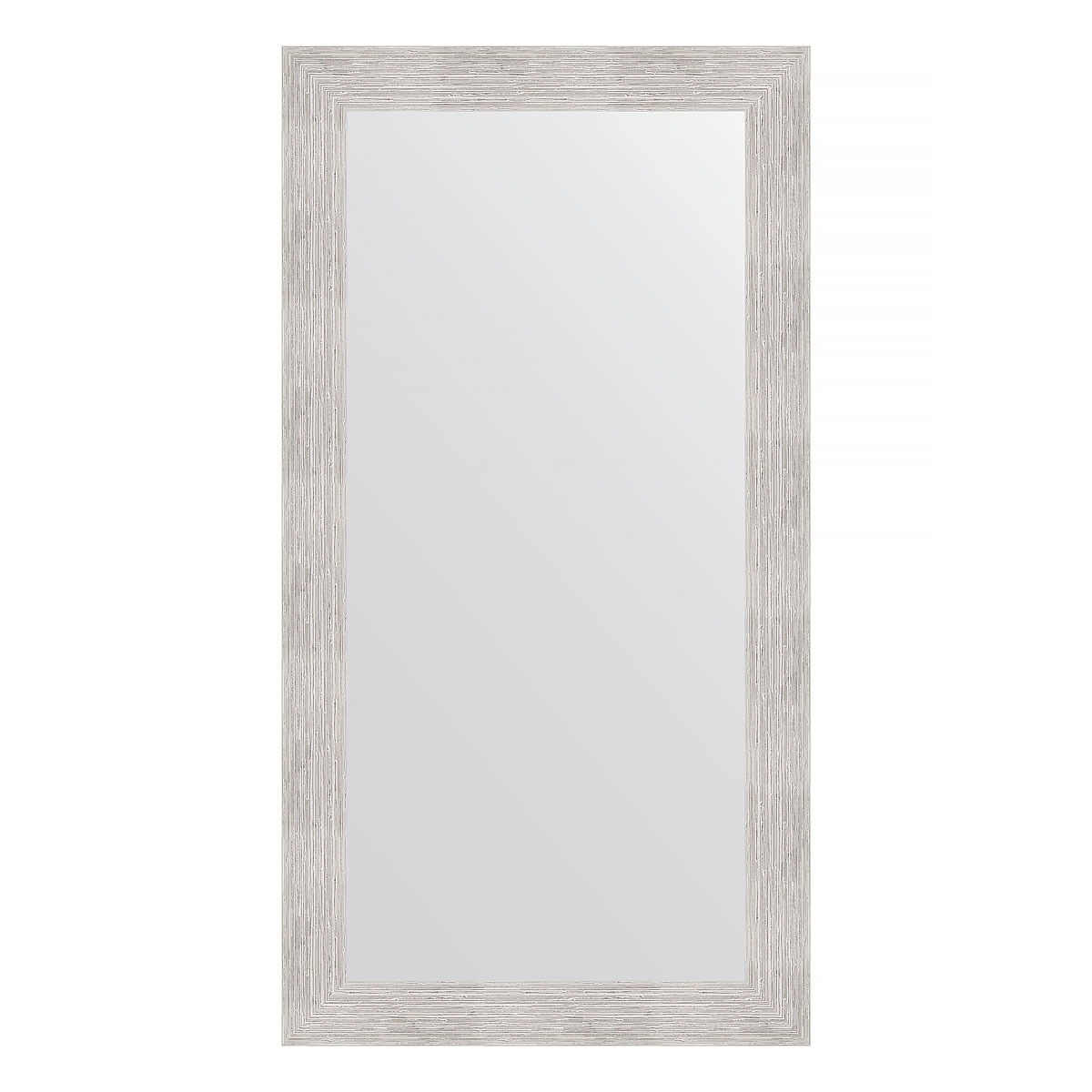 Зеркало в багетной раме Evoform серебряный дождь 70 мм 56х106 см