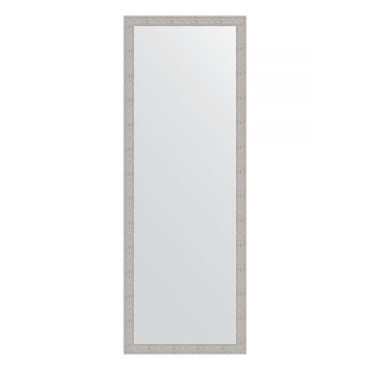 Зеркало в багетной раме Evoform волна алюминий 46 мм 51х141 см