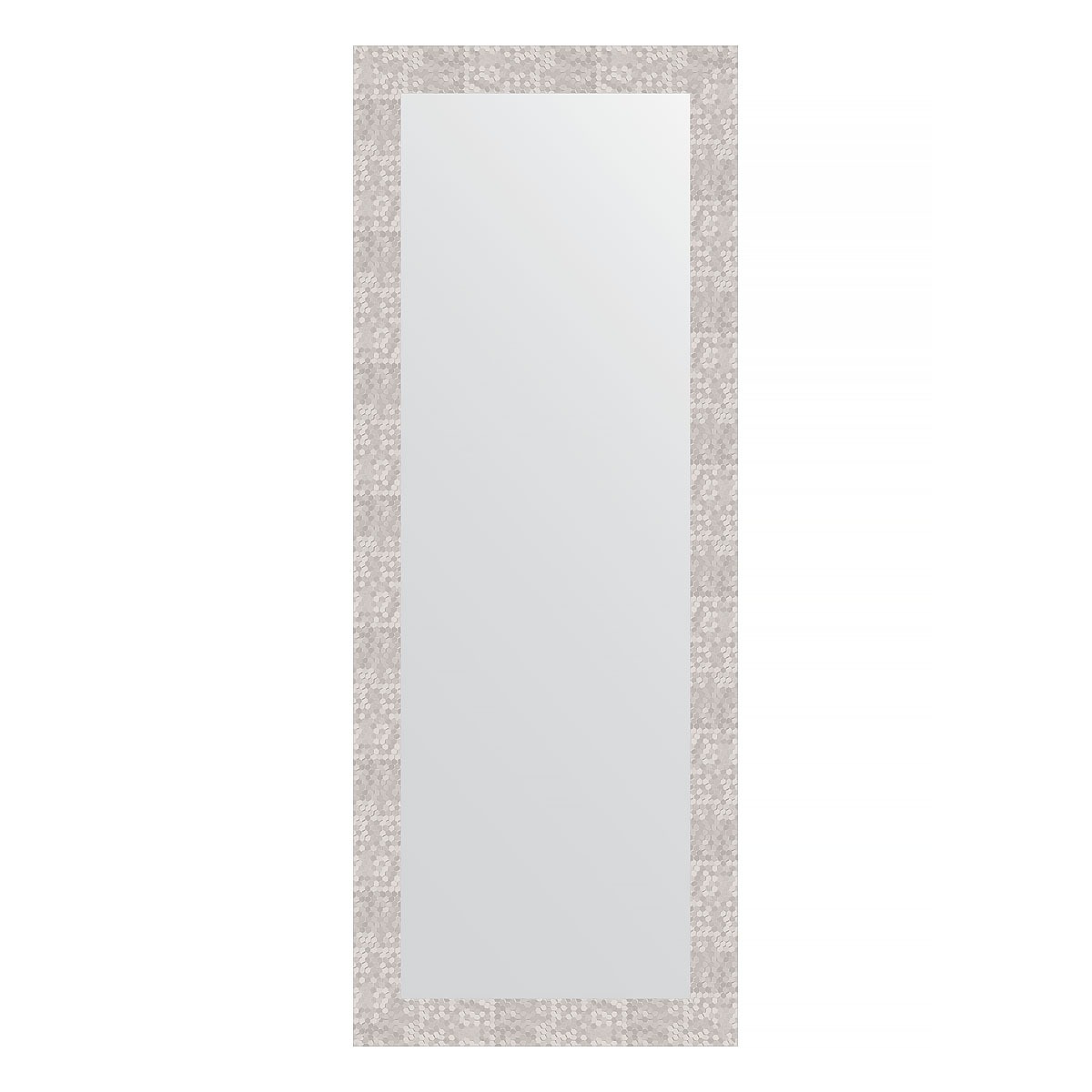 Зеркало в багетной раме Evoform соты алюминий 70 мм 56х146 см зеркало в багетной раме 630х630мм evoform соты алюминий