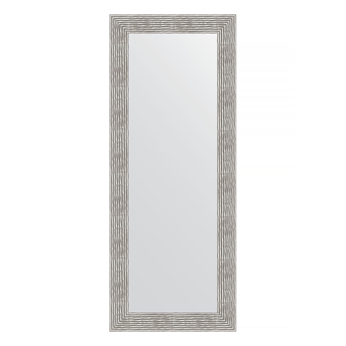 Зеркало в багетной раме Evoform волна хром 90 мм 60х150 см