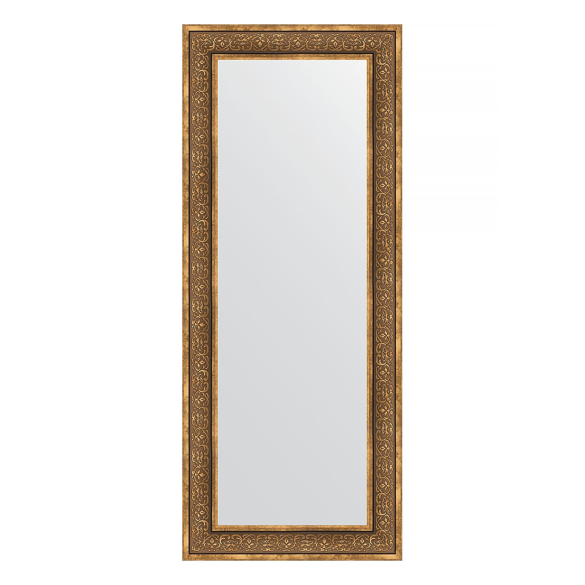 зеркало в багетной раме evoform вензель бронзовый 101 мм 63х153 см Зеркало в багетной раме Evoform вензель бронзовый 101 мм 63х153 см