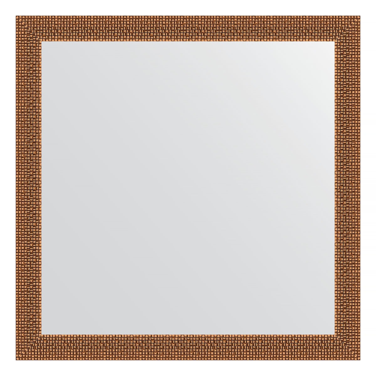 Зеркало в багетной раме Evoform мозаика медь 46 мм 61х61 см