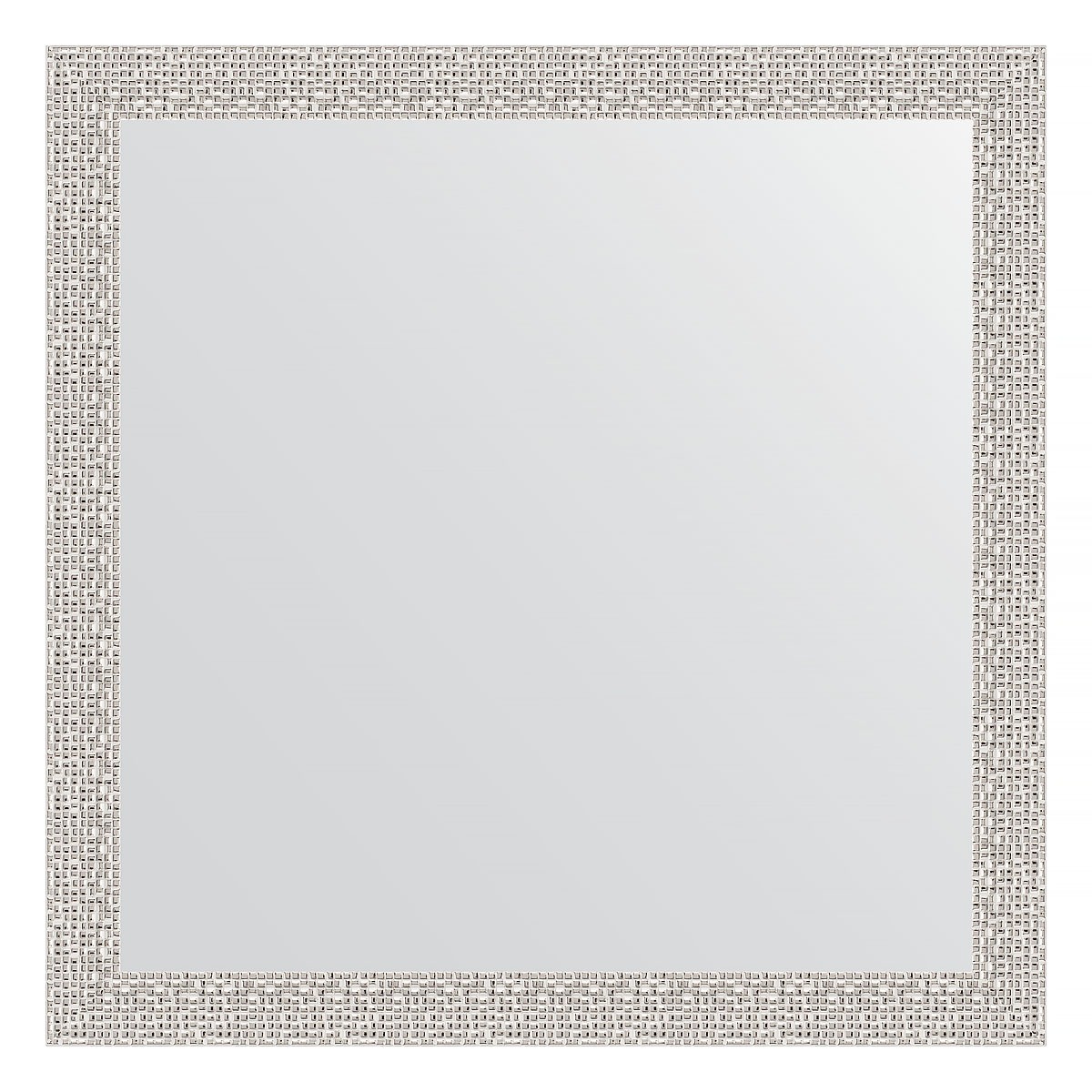 Зеркало в багетной раме Evoform мозаика хром 46 мм 61х61 см