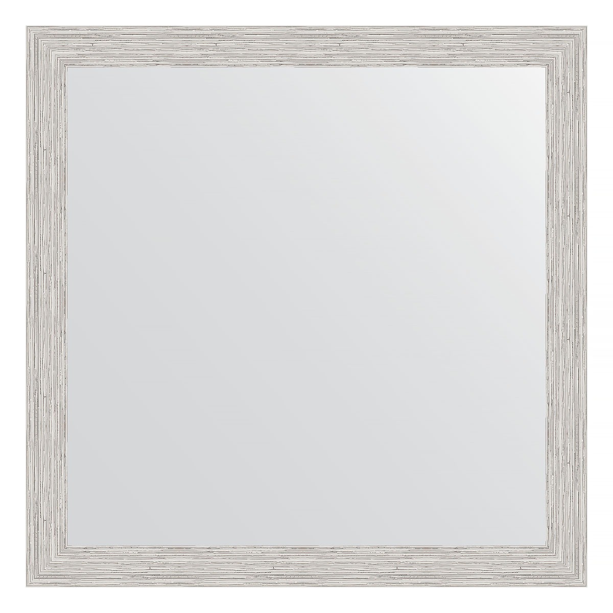 фото Зеркало в багетной раме evoform серебряный дождь 46 мм 61х61 см