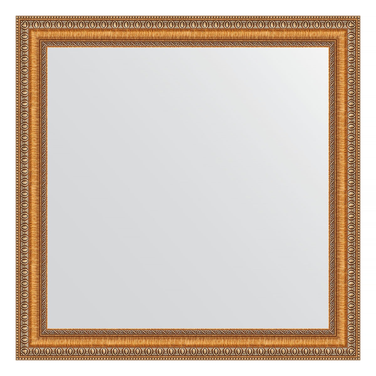 Зеркало в багетной раме Evoform золотые бусы на бронзе 60 мм 65х65 см