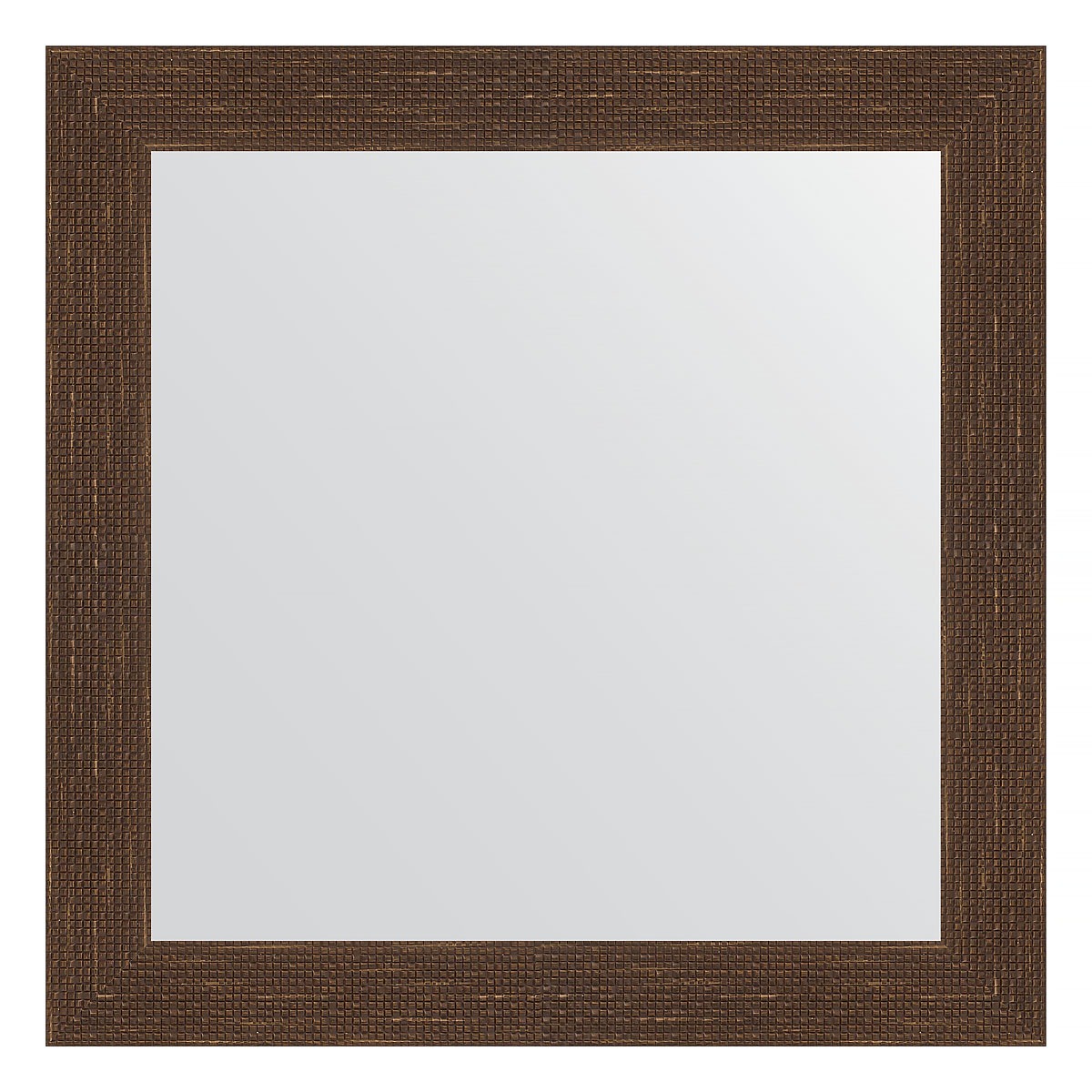 Зеркало в багетной раме Evoform мозаика античная медь 70 мм 66х66 см зеркало в багетной раме evoform орех 65 мм 66х66 см