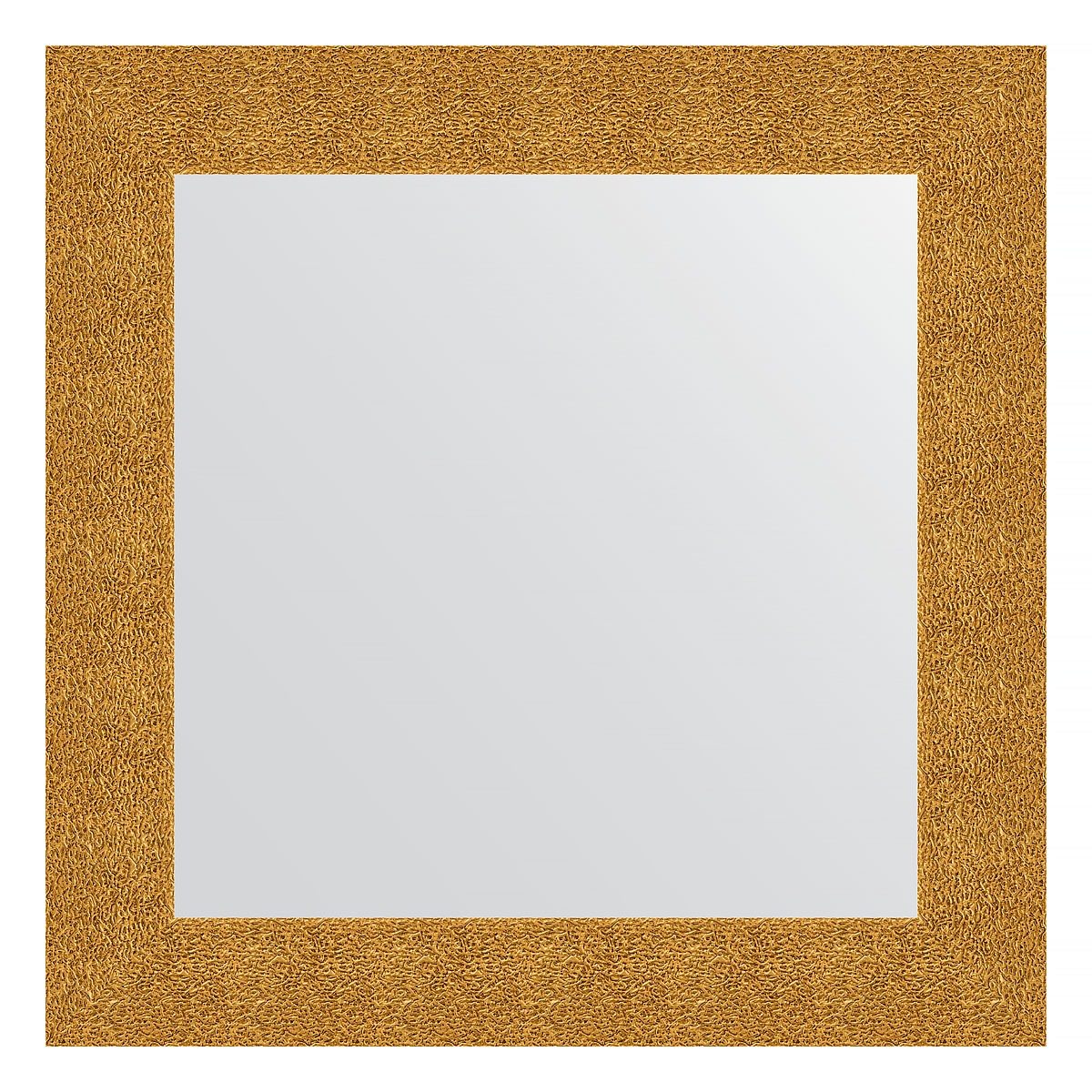 фото Зеркало в багетной раме evoform чеканка золотая 90 мм 70х70 см